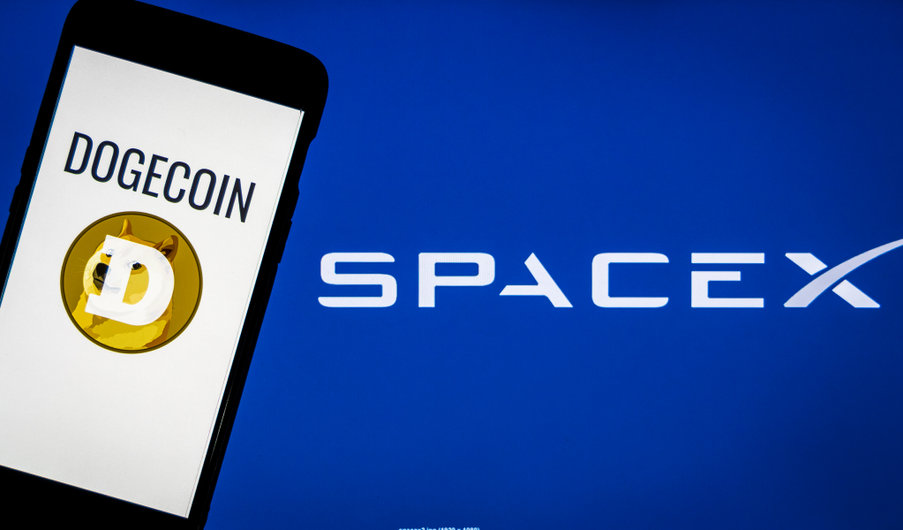 Dogecoin up 5%: it’s trending on news of soon being accepted for SpaceX merchandise