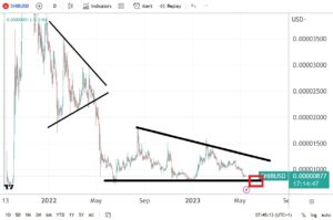 Shiba Inu erases 2023 gains, reaches major support area