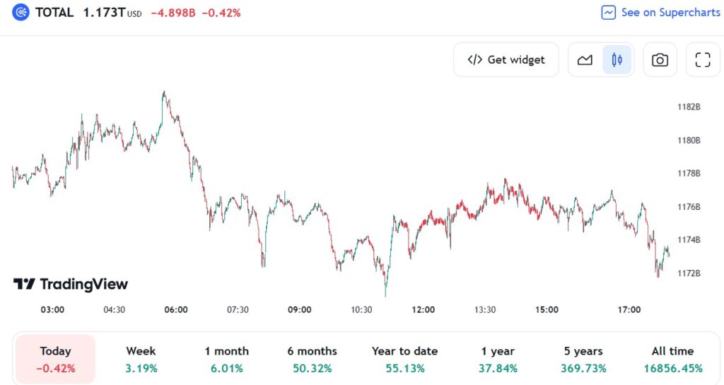 Cryptocurrencies are back in fashion as the total crypto market cap keeps rising