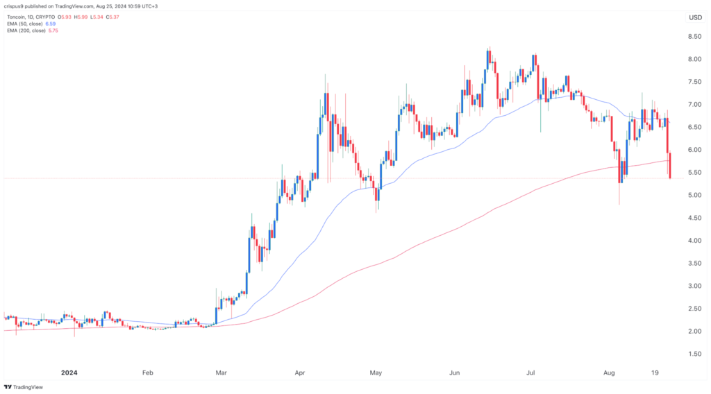 TON price slips after Telegram CEO arrest: traders focus on Bitcoin Dogs