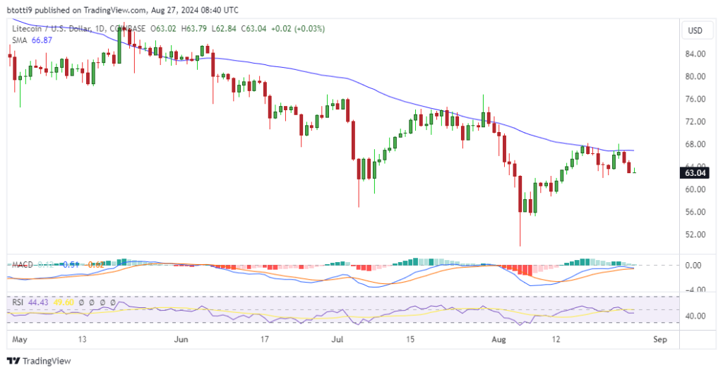 Litecoin shrimps capitulate as LTC declines